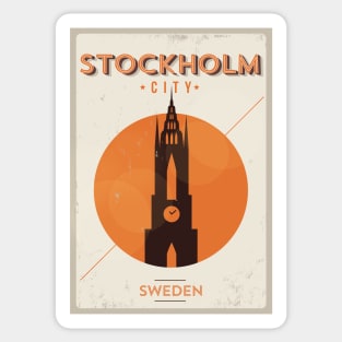 Stockholm Poster Design Sticker